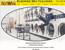 Tablet Screenshot of eldowierdrycleaners.co.za